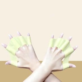 수영 물갈퀴 실리콘 손물갈퀴 갈퀴 손오리발 L