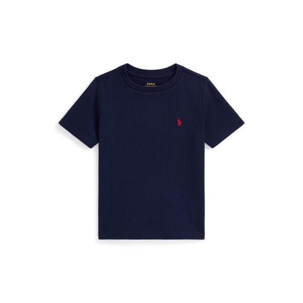 폴로 키즈 남아 2-7세 코튼 저지 크루넥 티(CWPOTSHB8021213410)