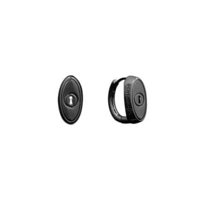 NO.578 [BLACK] ROUND KEY HOLE EARRING