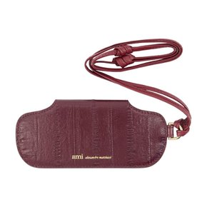 [해외배송] MIMI 안경 케이스 참 아미 파리 레더 버건디 USL725.AL0207-A235 B0732363762