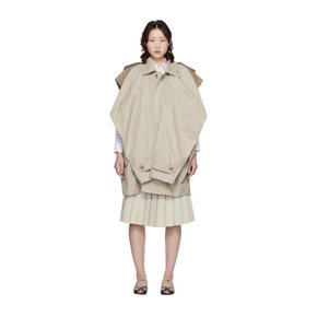 베이지 베스트 컴바인 발마칸 트렌치 코트 B16CT001 Beige