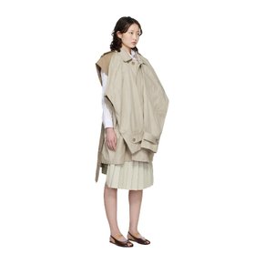 베이지 베스트 컴바인 발마칸 트렌치 코트 B16CT001 Beige