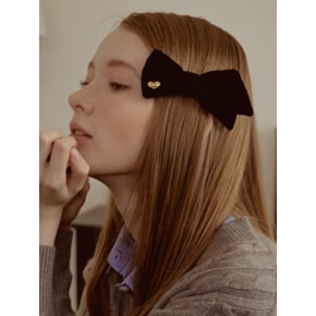 Heart Bow tie Hair pinch pin HB2224