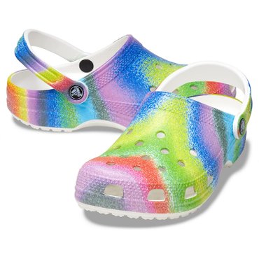 헌터 [해외] 크록스 Classic Tie-Dye Graphic Clog 화이트