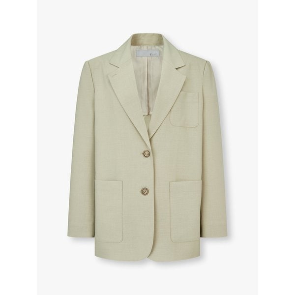 노치트 라펠 싱글 자켓 _라이트 카키 7225210600