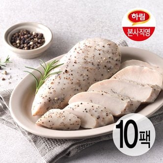 하림 수비드 닭가슴살 블랙페퍼 100g 10팩