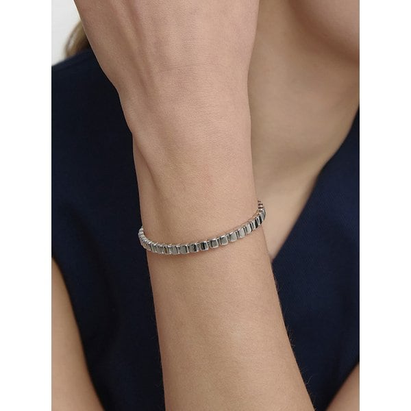 [Premium Plating] 아이스블록 (W) 커프 뱅글 HL2B62233WB