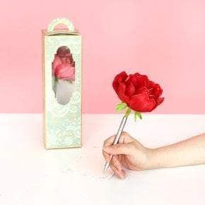 화이트 러블리 아네모네 플라워펜 - white lovely anemone flower pen