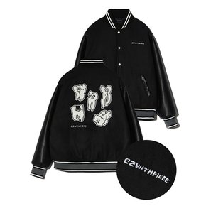 TEETH VARSITY WOOL JACKET (BLACK)