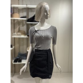 [파주점] 언발 홀터넥 슬림 골지 티셔츠 (EQ3KH760)