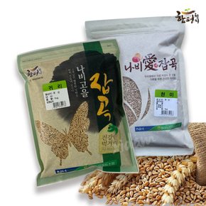[월야농협] 귀리 1kg + 현미 1kg (총 2kg)