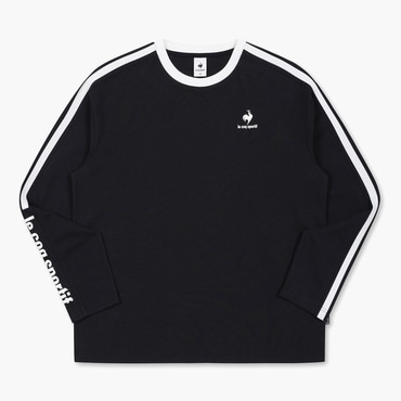 르꼬끄 (30% OFF) 선데이 긴팔 루즈핏 티셔츠 남녀공용 (QP323TRL82_BLK)