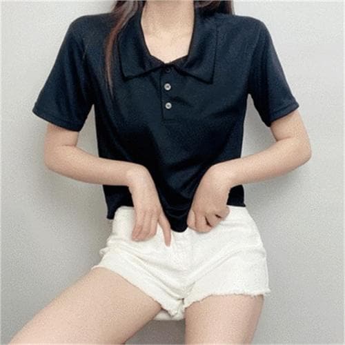 [비위치] PK카라 버튼 반팔티셔츠(1)