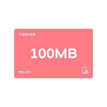 SKT T 데이터쿠폰 100MB