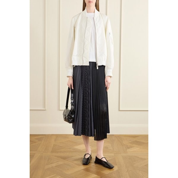 자수 아플리케 코튼 저지 메쉬 티셔츠 화이트 46376663163025257