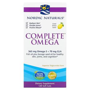 [해외직구] Nordic Naturals 노르딕내추럴 컴플리트 오메가 레몬맛 120소프트겔 2팩