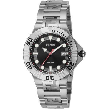  일본 몽블랑 시계 FENDI NAUTICO Mens 쿼츠Wrist워치 블랙 워치 Dial 1634342