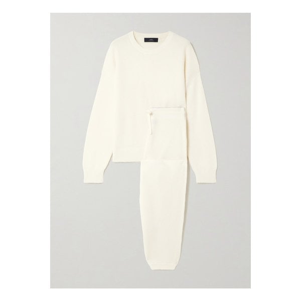 아치4 엘사 캐시미어 스웨터 트랙 팬츠 세트 아이보리 46376663162866770