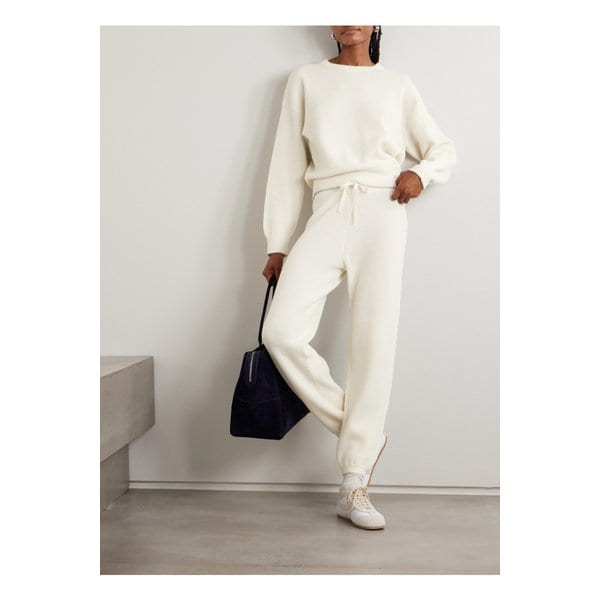 아치4 엘사 캐시미어 스웨터 트랙 팬츠 세트 아이보리 46376663162866770