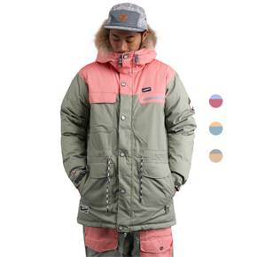슈가포인트 남성 보드복/스키복 다운 패딩 자켓 솜털 90% 고어텍스기능 Hampton J2