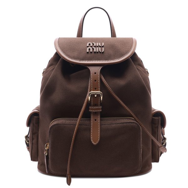 [부산점] 25FW 여성 캔버스 레더 백팩 (5BZ042 2IBQ F04KB V OOO 25F)