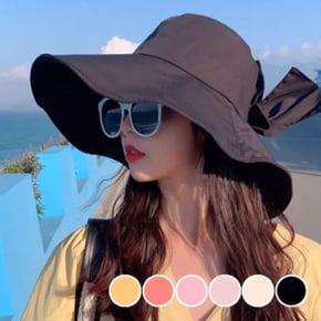 모자 여름 자외선차단 바캉스 해변 비치 와이드챙 벙거지 버킷햇 휴양지 여성