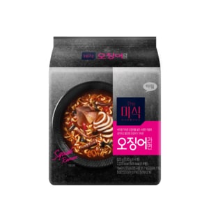  하림 더미식 오징어라면 130g*4개