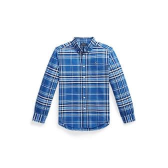 폴로 랄프 로렌 폴로 키즈 남아 8-18세 플래드 코튼 옥스포드 셔츠(CWPOWOVY6820650400)