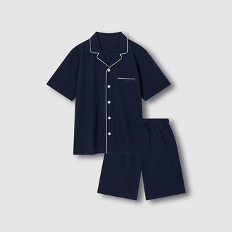 JAJU 남 시어서커 5부 파자마 세트 J216201175056