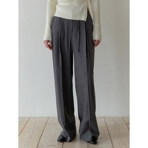 Rennet belt slacks (gray)