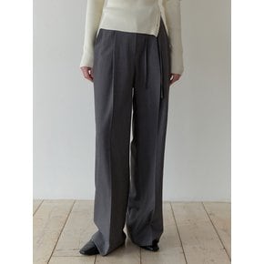 Rennet belt slacks (gray)