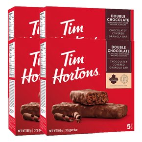 Tim Hortons 팀 홀튼 더블 초콜릿 그래놀라 바 피넛프리 5개 4팩