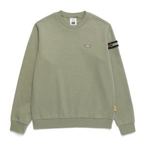 N244USW950 폴리카터 스몰 로고 맨투맨 LICHEN KHAKI