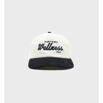 스포티앤리치 공식 온라인 Wellness Club Corduroy Hat 웰니스 클럽 남녀공용 모자 SRB1HT009BK