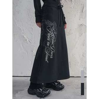 urbandress(어반드레스) 하프 윙 그래픽 맥시 스커트_2Colors