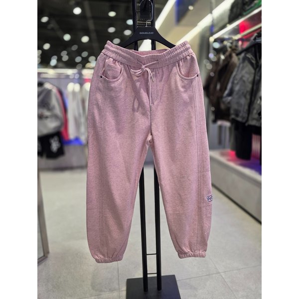 [시흥점] 사이드 베어자수 무지 세미와이드 조거팬츠(남여공용)/JHZZ80419PK