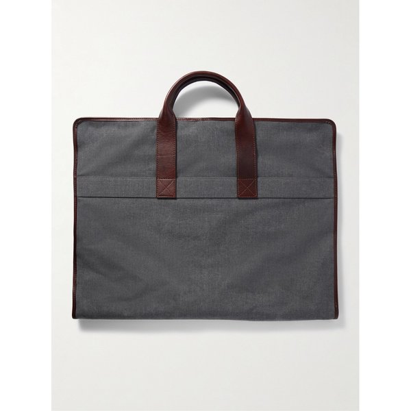 브루넬로쿠치넬리 가죽 트리밍 위빙 수트 케리어 46376663162901772