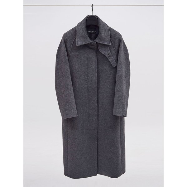 ALPACA BLEND MAC COAT - GREY