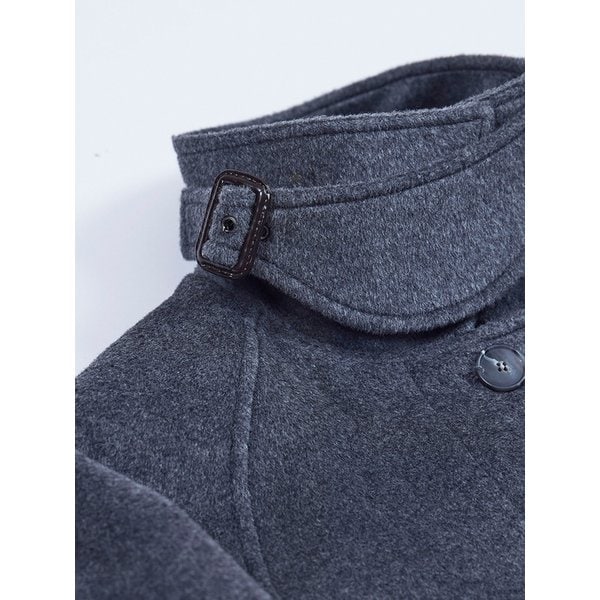 ALPACA BLEND MAC COAT - GREY