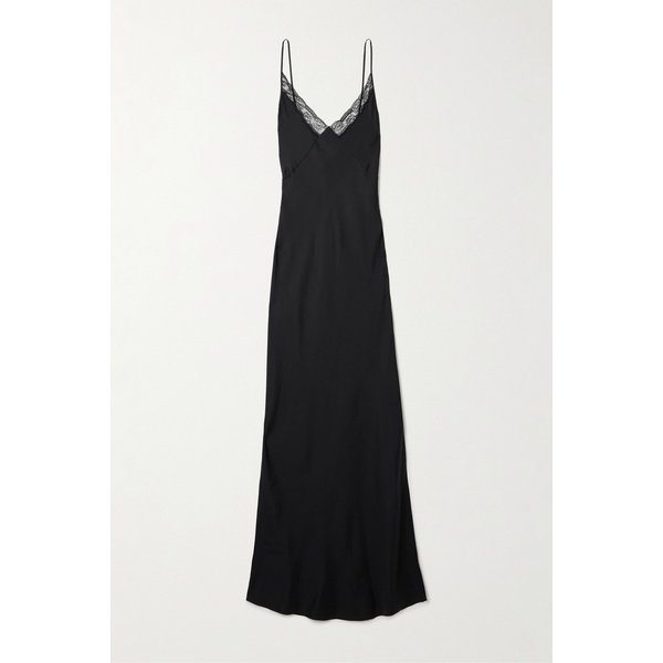 바리나 레이스 트림 실크 트윌 미디 원피스 46376663162955992