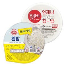 오뚜기밥 210g/ 5개+햇반 210g/ 5개=총10개