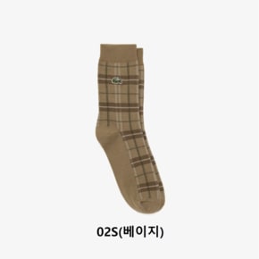 [시흥점] 체크 패턴 중목 양말 RA109E-55N