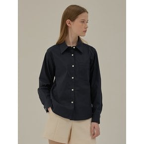 Rohan basic collar shirt_Navy