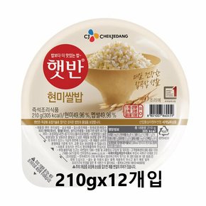 햇반 현미쌀밥 210gx12(1박스)