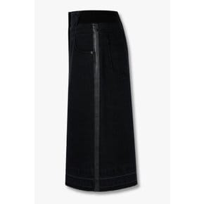 [부산점] 보브)) 백 니트 밴딩 H라인 데님 스커트 (7125355106)