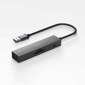 5in1 랜포트 SD/TF 카드리더기 USB 멀티 허브 어댑터 CRH-28