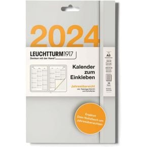 독일 불렛저널 로이텀 2024 다이어리 LEUCHTTURM1917 366994 Calendar for Gluing Year Overview