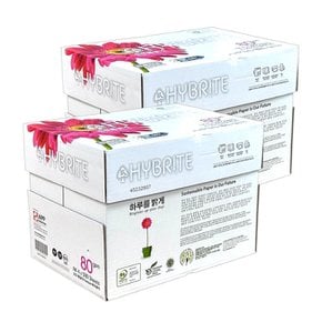 친환경 하이브라이트 A4 복사용지 80g 2BOX 4000매 A4용지