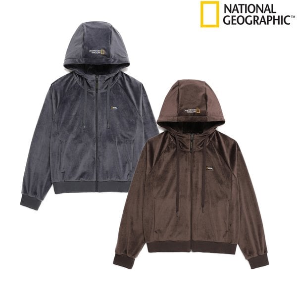 [시흥점] N244WFT090 여성 W` 베이라 벨벳 트레이닝 후드 집업