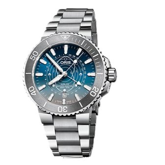  AQUIS 761 7765 4185-Set [오리스]ORIS 아퀴스 닷 와트 리미티드 에디션 세계 2X009개 한정 시계